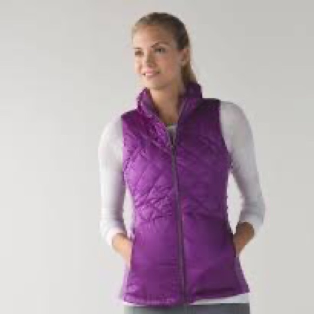 Lululemon Down for a Run Vest Tender Violet